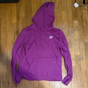 Nike Magenta Hoodie with White Logo